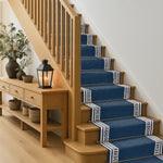 Luna Stair Runner Non-slip Kitchen Mat | 12ft | Blue