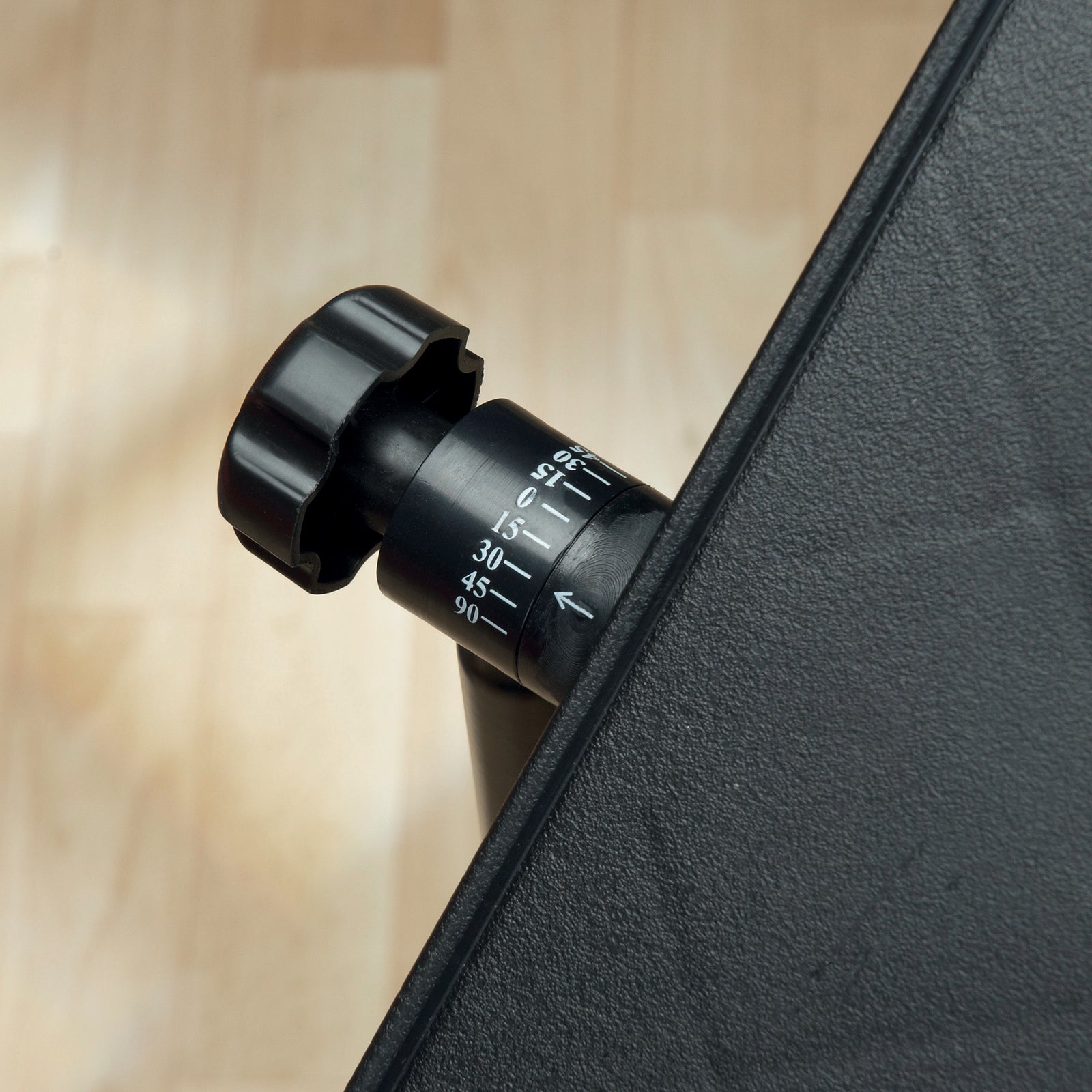 Height Adjustable C Shaped Pivot Table | Black