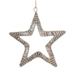 Wicker Flat Antique Wash Star