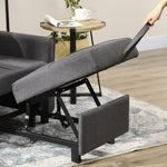 Pull Out Chair Bed Sleeper Chair With Pillow Side Pockets | One Size