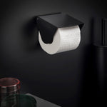 Toilet Roll Holder, Wall-mounted, 11,5 Cm. Collection Bwc | Matte Black