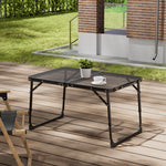 Black Aluminium Alloy Camping Table