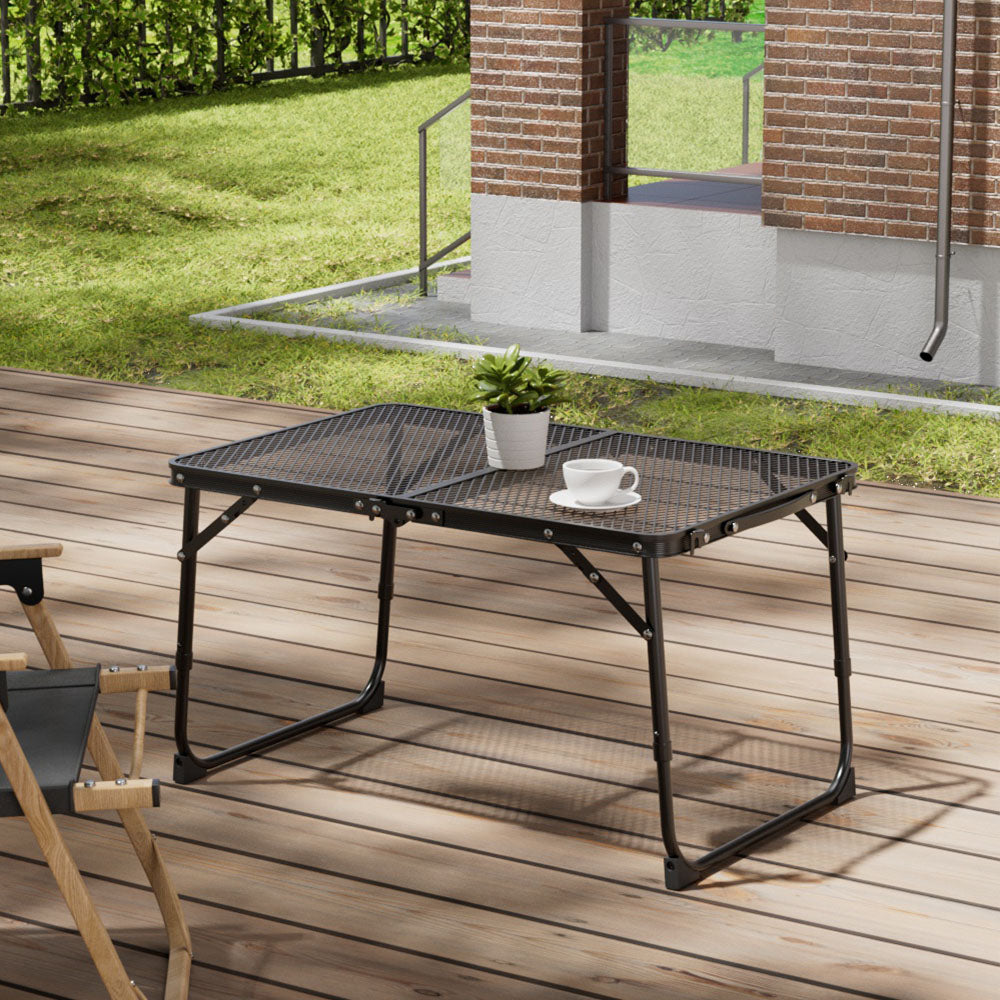 Black Aluminium Alloy Camping Table