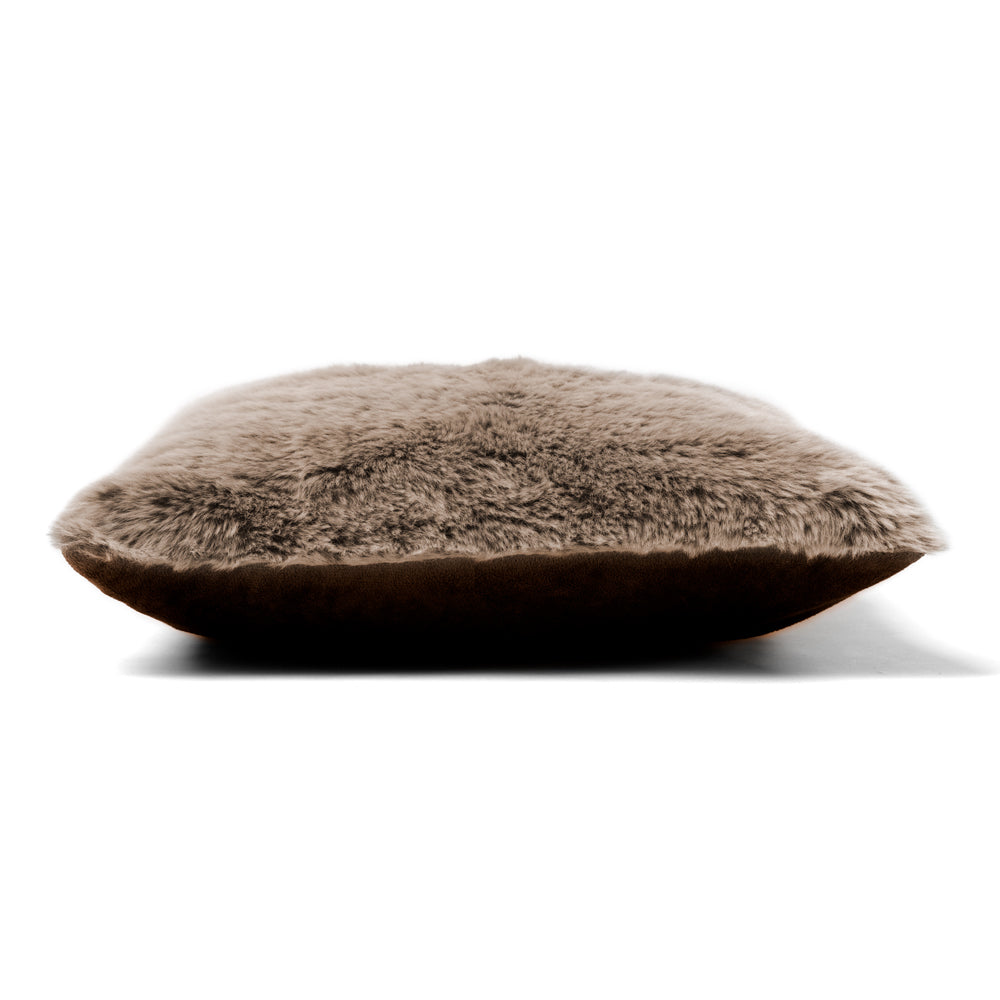 Mink Beige Faux Fur Cushion