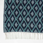 Tula Handwoven Teal & Navy Textured Rug | 120cm x 180cm | Navy Blue