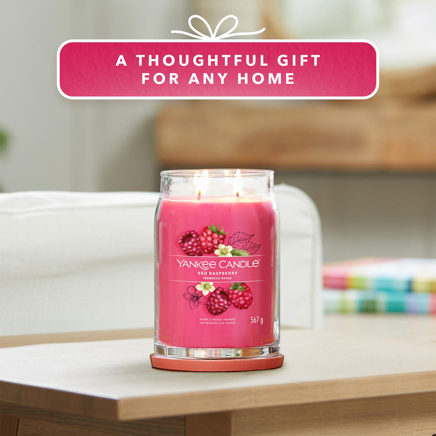Yankee Candle Signature Large Jar Scented Candle - Red Raspberry, 567g