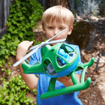 Green Helicopter, Made From 100% Recycled Plastic
