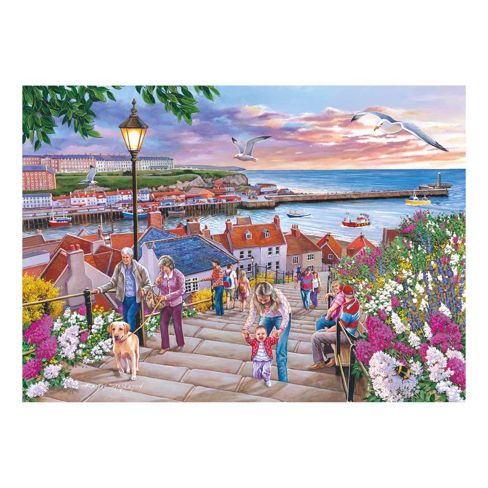 199 Steps Whitby Mini Jigsaw Puzzle Tube - 150 Piece