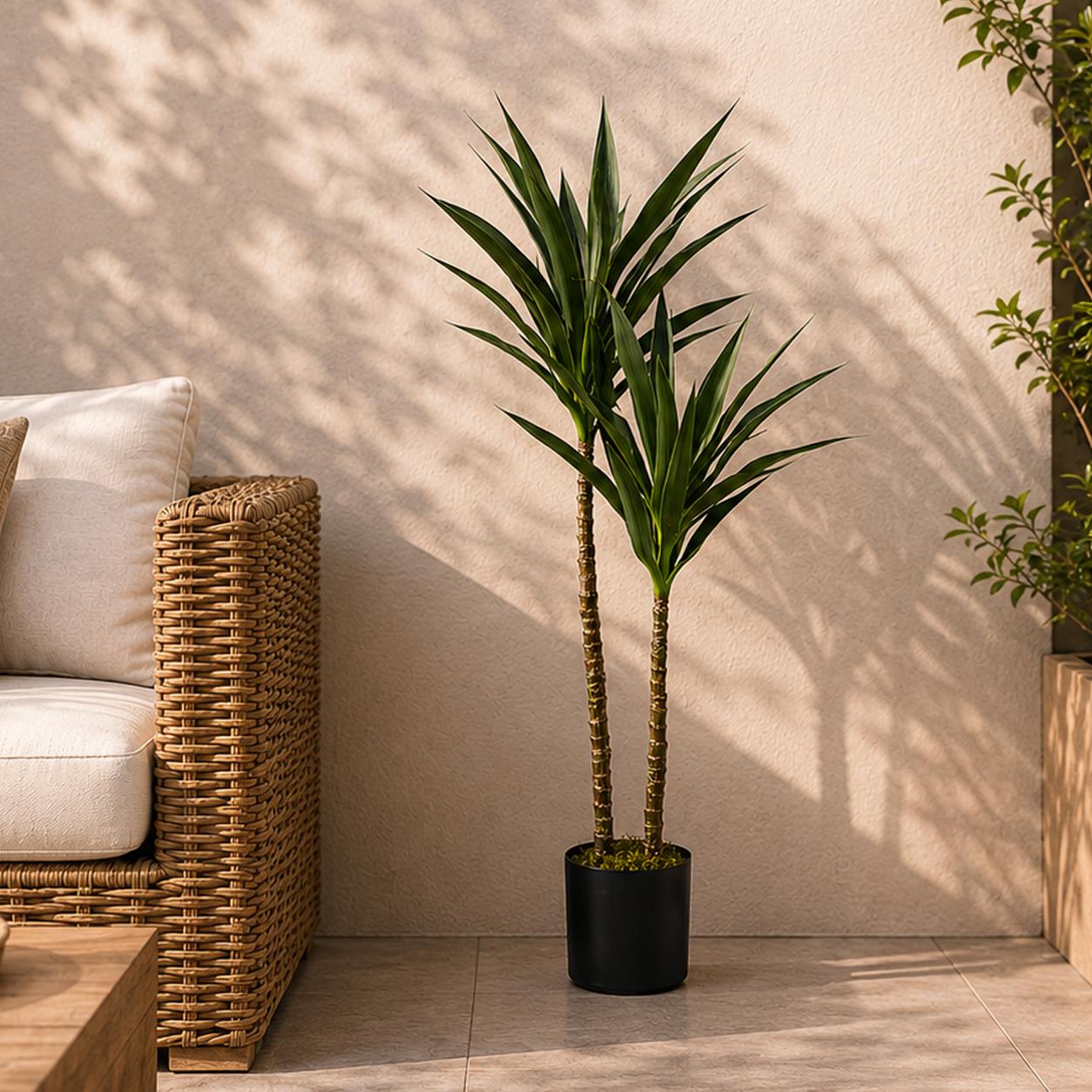 120cm Artificial Yucca Tree Uv Resistant Outdoor