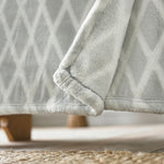 Ravenshead Printed Heavyweight Supersoft Fleece Throw | 150cm x 180cm | Gray