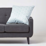 Geometric Jacquard Cushion Cover | 60cm x 60cm | Blue