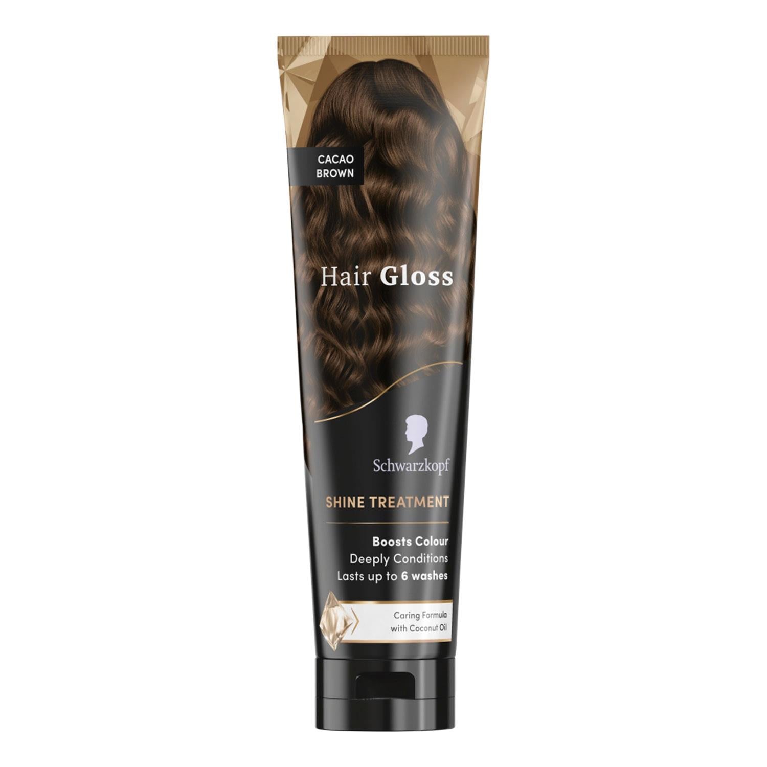Hair Gloss Shine Treatment 150ml, 3 Pack | Set-of-3 | Cacao Brown