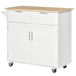 Rolling Kitchen Cart With Adjustable Shelves