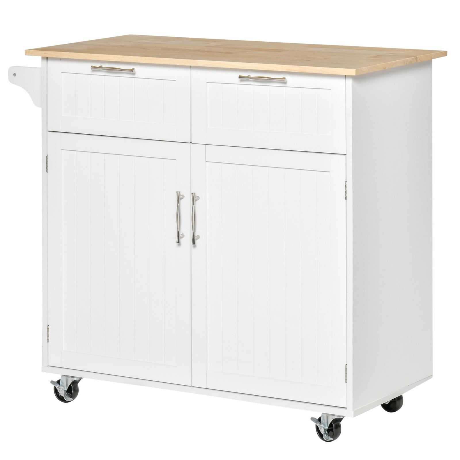 Rolling Kitchen Cart With Adjustable Shelves