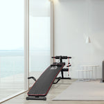 Sit Up Bench With Adjustable Thigh Support - Black | Black