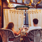 Hanging Patio Heater 2000w W/ Remote, Aluminium