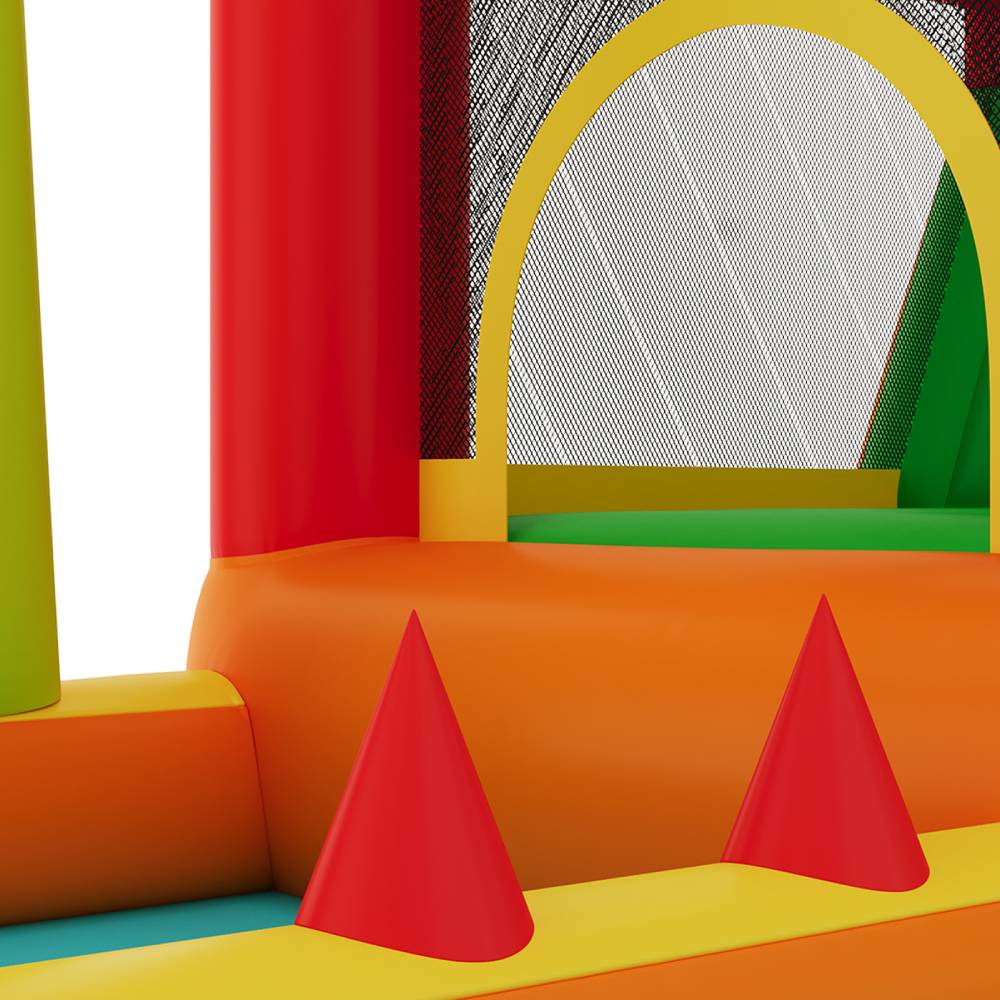 Breeins Inflatable Water Park With Dual Slides & Splash Pool, Large Bounce House For Kids, Heavy-duty Oxford Fabric, 480w Air Blower Included