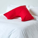 Egyptian Cotton V Shaped Pillowcase 200 Tc | V Shape | Red