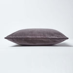 Luxury Cotton Velvet Cushion Cover | 30cm x 50cm | Dark Grey