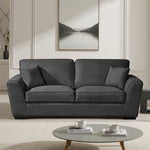 Arlington Soft Fabric 3 Seat Sofa | Charcoal Grey