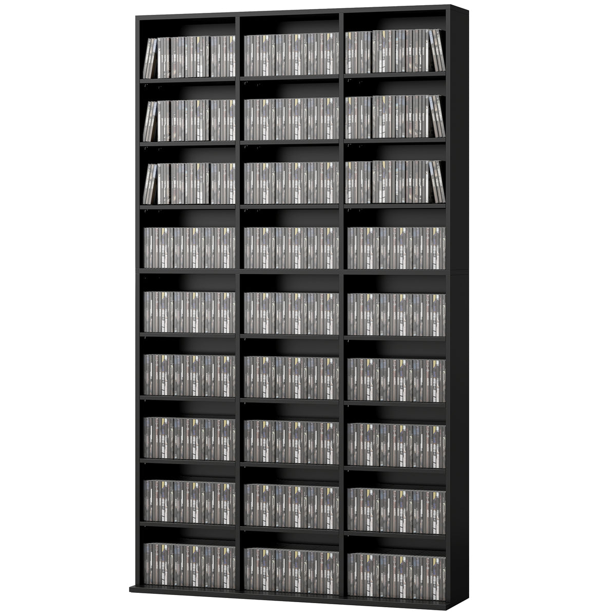 HOMCOM 835 Cd/500 Dvd Storage Unit, Blu-ray Media Storage Shelf
