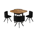 Breeins Dining Table Set with 4 Chairs