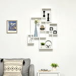 Floating Shelves, Interlocking Cube Shelves For Decoration | One Size | White