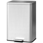 Pedal Bin With Soft-close Lid, 20l Kitchen Bin For Home | Silver