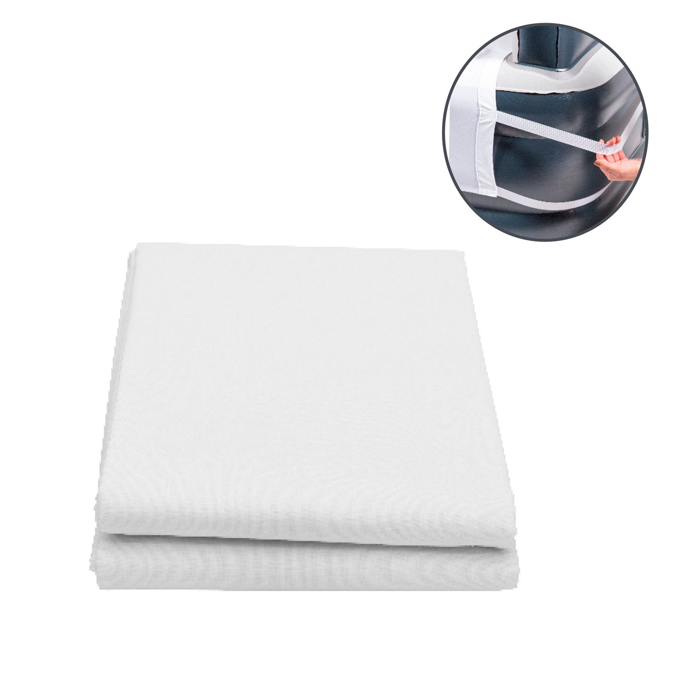 Specially Designed Fitted Sheet | Double Fitted | White