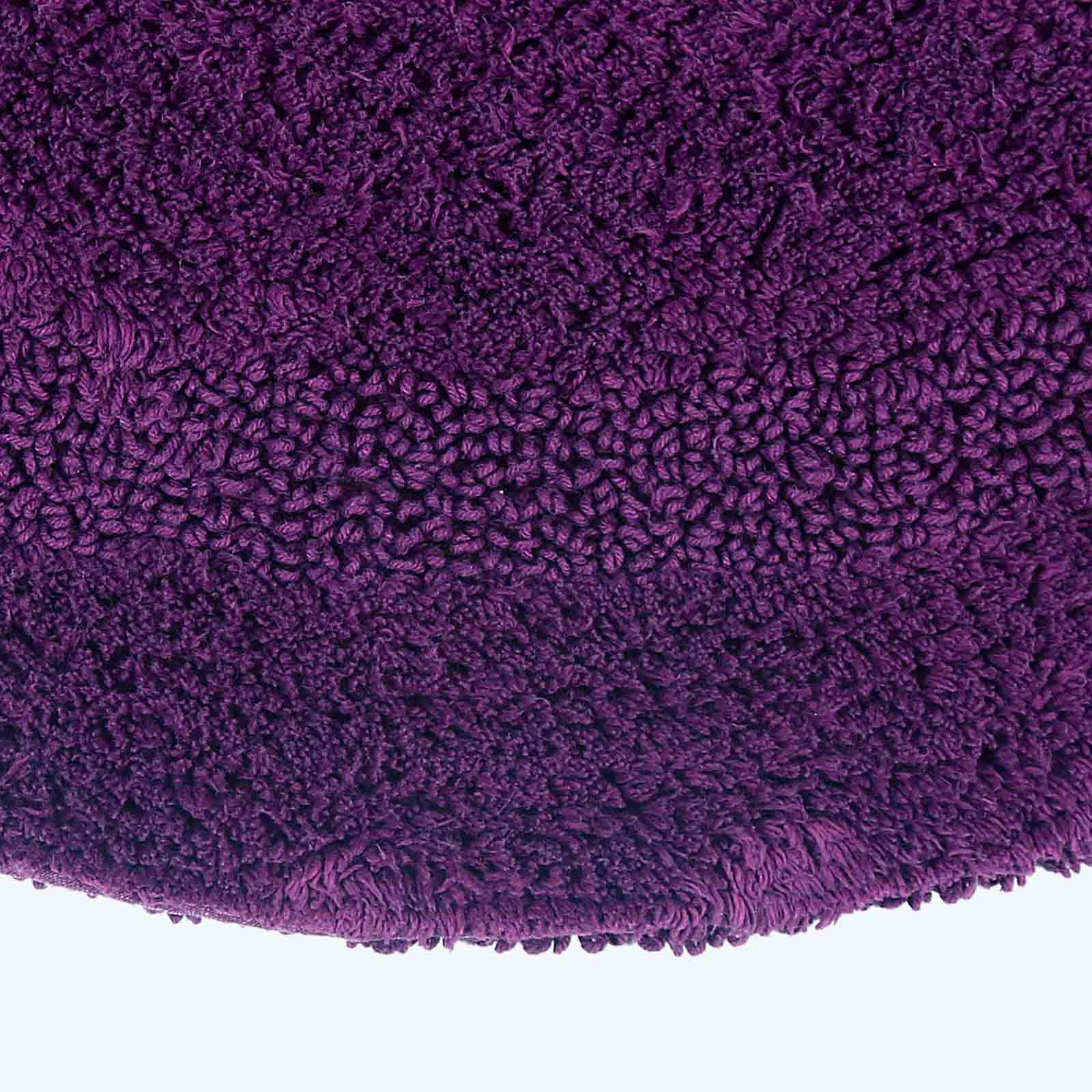 Luxury Reversible Cotton Bath Mat | 80cm | Purple