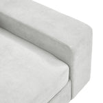 2-seater Chenille Upholstered Sofa With Pillows | Grey