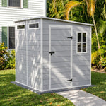 Breeins 6x6 Ft Pent Roof Garden Storage Shed