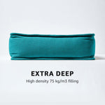 Cotton Dining Chair Booster Cushion | 40cm x 40cm | Teal
