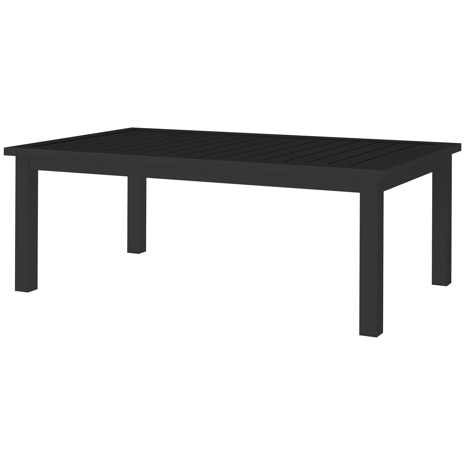 Aluminium Outdoor Coffee Table Patio Table | Black
