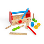 My Wooden Tool Box & Tools, Consists Of 16 Play Pieces