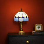 Antique Table Lamp, For Bedroom  Bulb Not Included, Blue