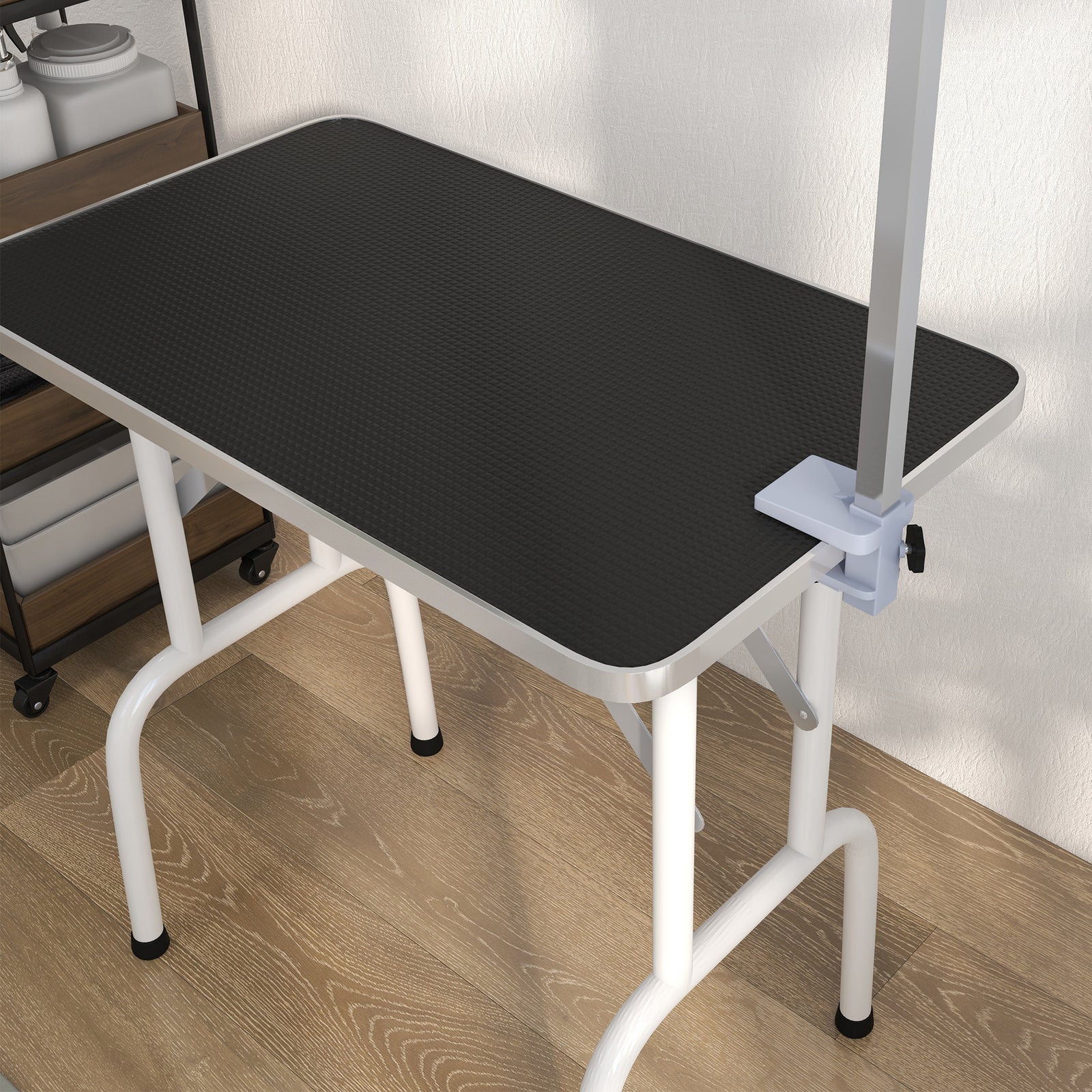 Foldable Dog Grooming Table Adjustable Arm For Small Dogs 81x49x80 Cm
