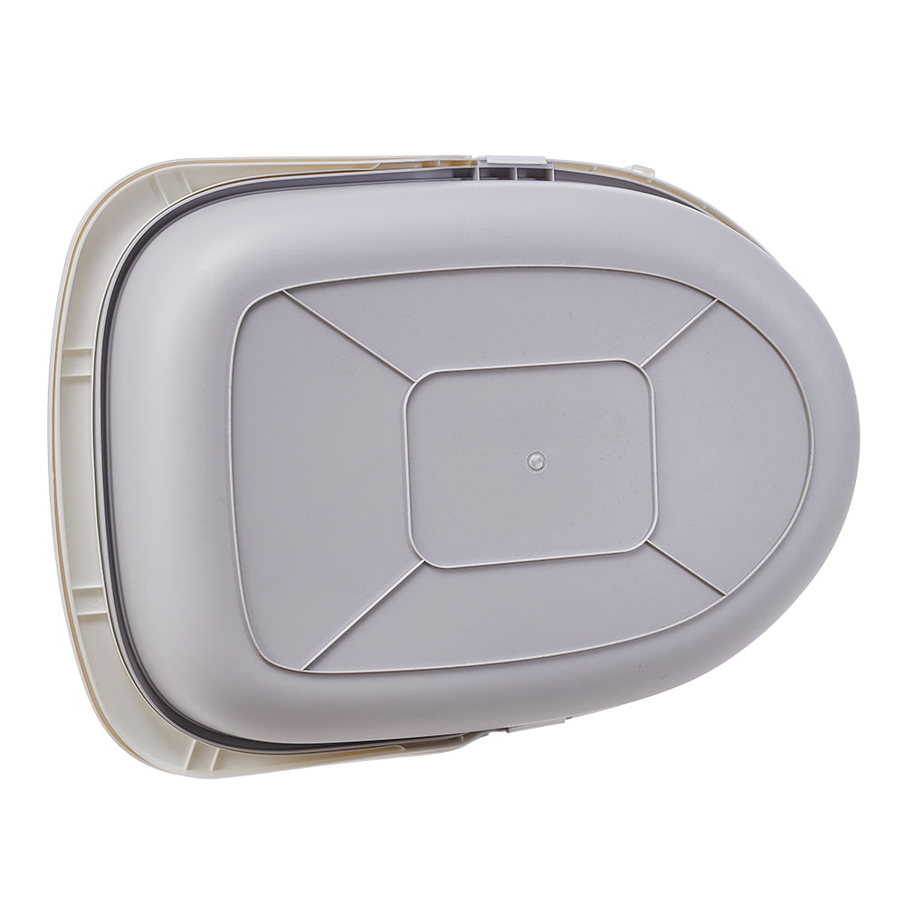 Detachable Flip-top Cat Litter Box With Scoop Easy Clean