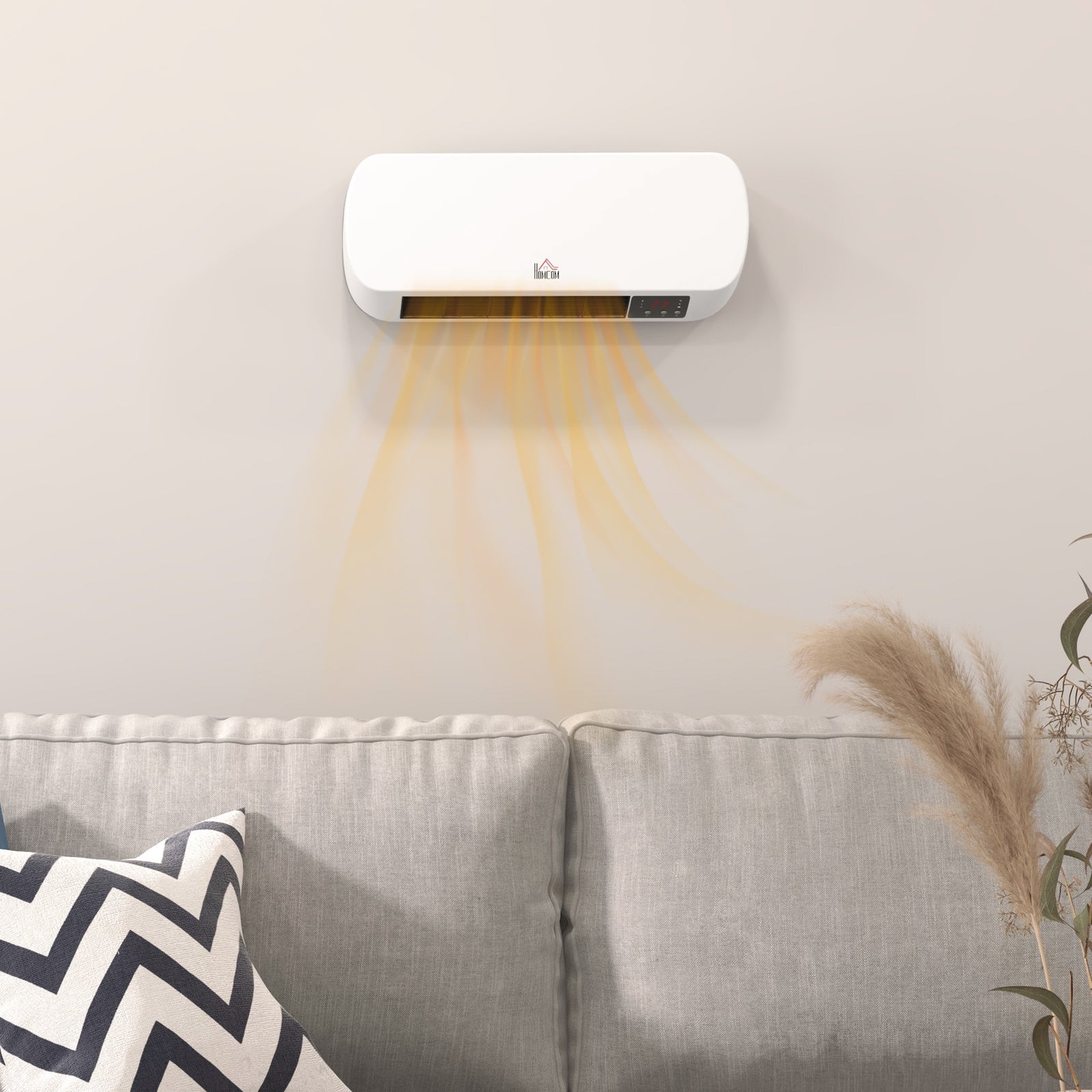 Wall Mounted Electric Heater With Timer Overheat Protection