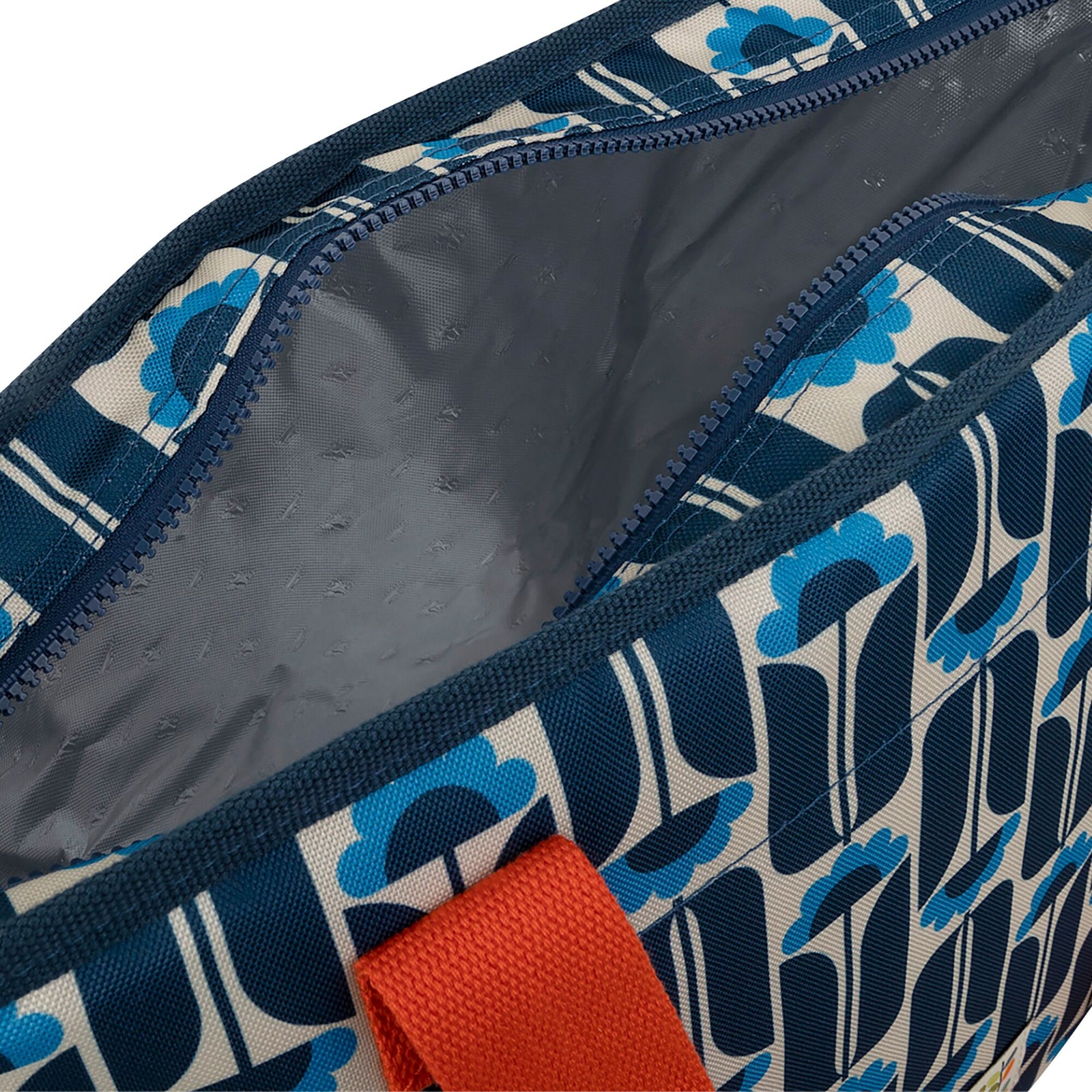 Orla Kiely Tall Flowers Cool Bag | One Size | NavyBlue