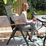 Outdoor Folding Rattan Chair, Dining Chair | Set of 1