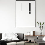 Joker Contemporary Pendant Lamp 1xgu10 Hand Made Cylindrical Style Light Finished In Matt Black With Chrome Detail