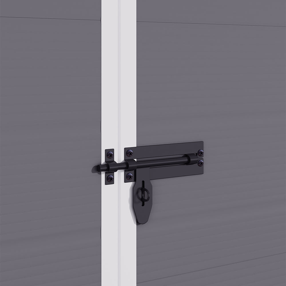 Outdoor Plastic Garden Storage Shed | Medium | Light Grey