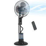 Spray Misting Fan, Pedestal Fan W/ Oscillation, 120 Cm, Remote
