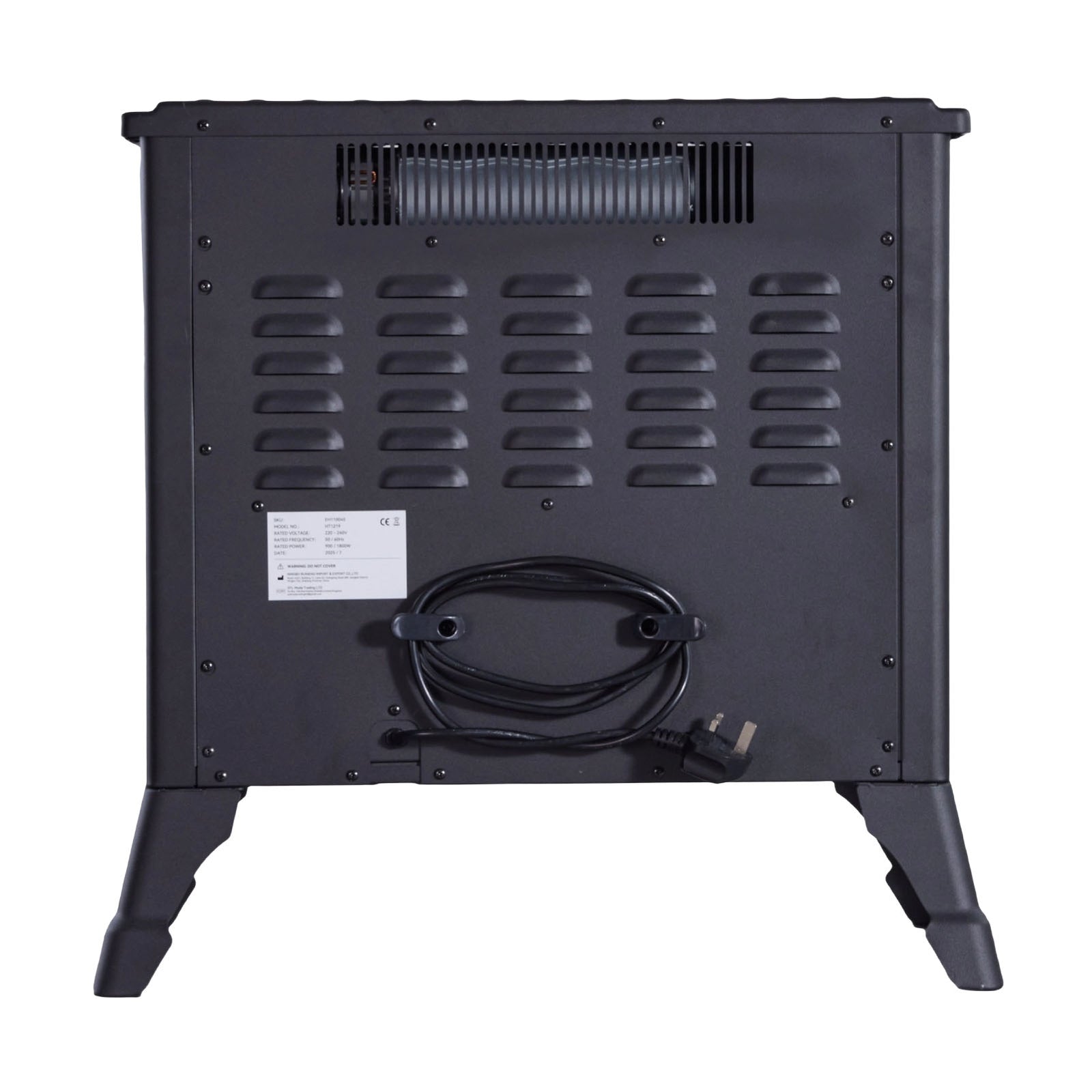 Freestanding Electric Fireplace Heater With Remote Control
