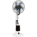 HOMCOM Spray Misting Fan, Floor Fan With Water Mist Spray And 3 Speeds