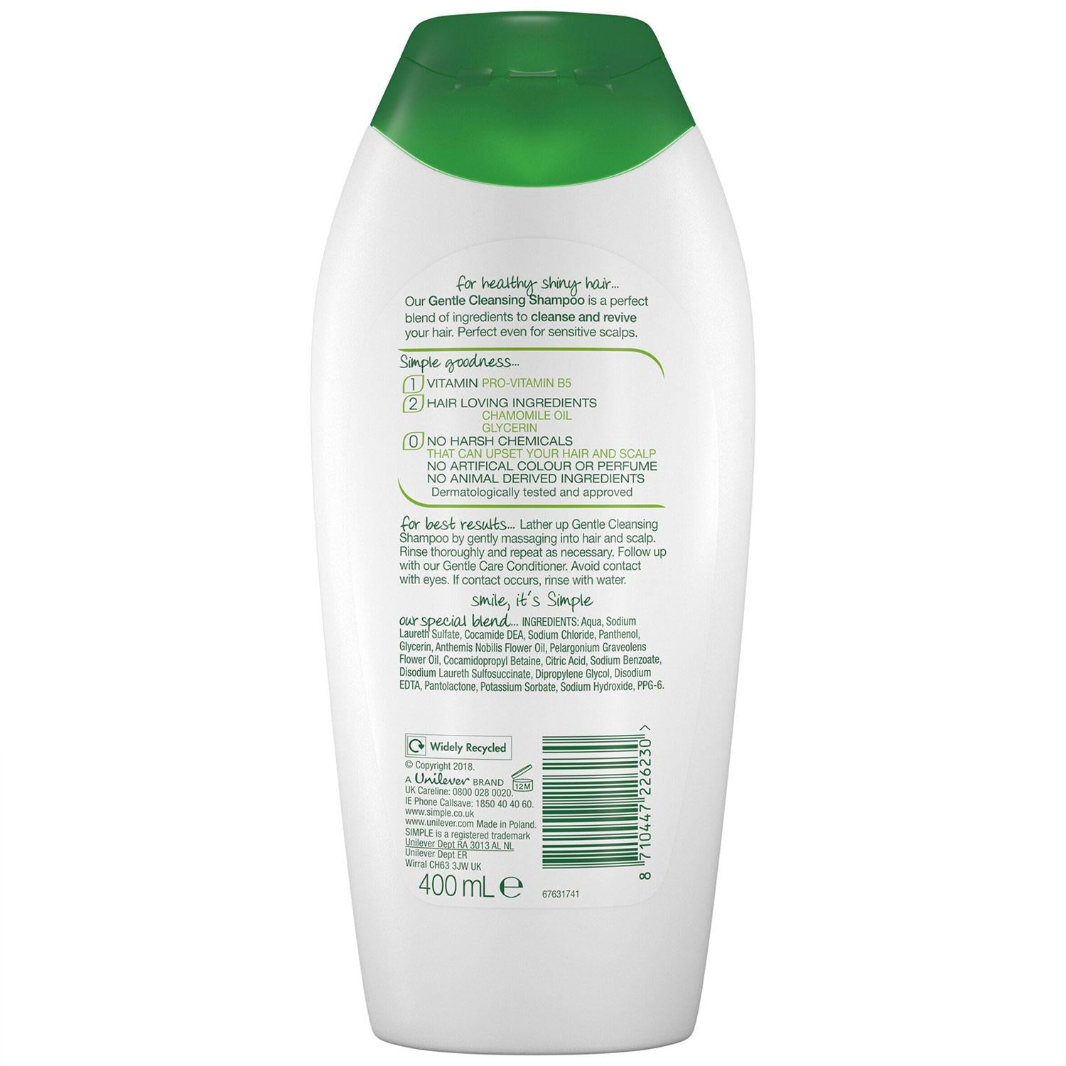 Gentle Care Shampoo & Conditioner 400ml Bundle | Set of 1