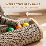 PawHut Cat Scratching Board Wall Mounted 57.5h Cm Brown