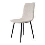 Corduroy Upholstered Dining Chairs | Set-of-2 | Beige