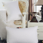 Bamboo Fiber Fabric Shredded Memory Foam Adjustable Medium Bed Pillows | Queen